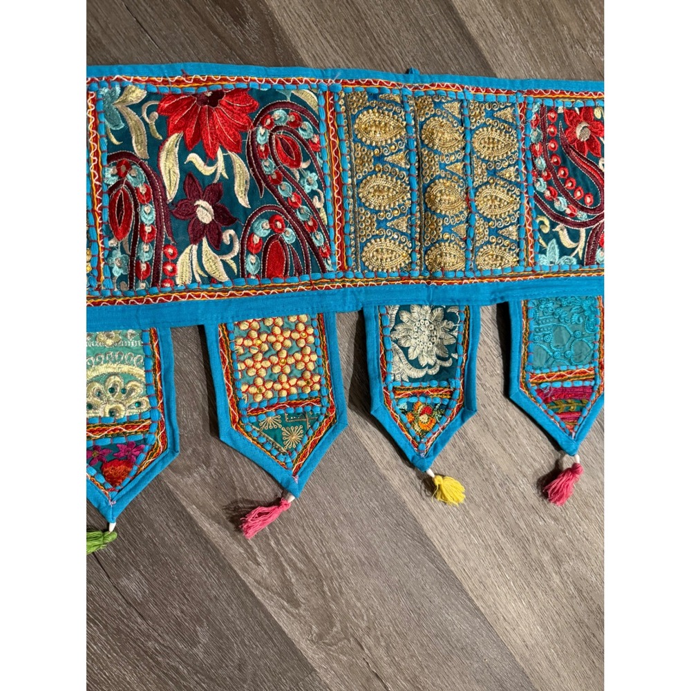 Indian Toran 40" boho window decor boho Hippie wall tapestry